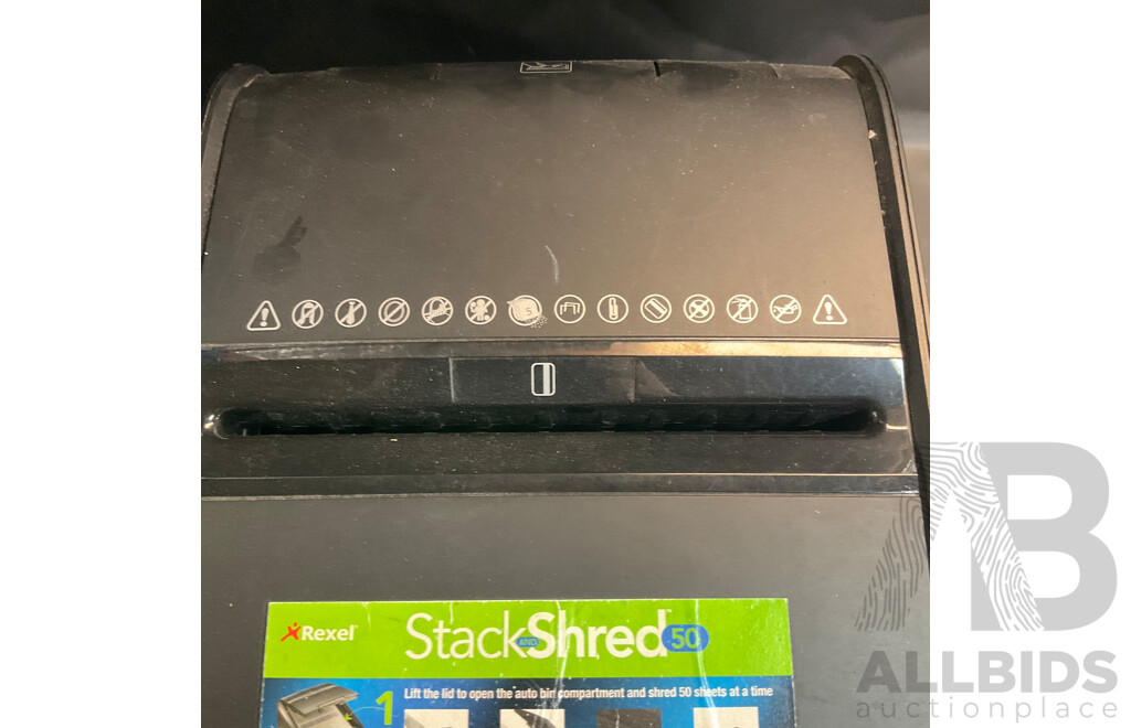 REXEL Paper AutoFeed Shredder ( No. 50. )