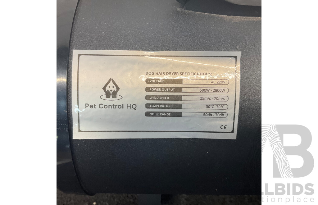 Pet Control HQ High-Velocity Dog Dryer