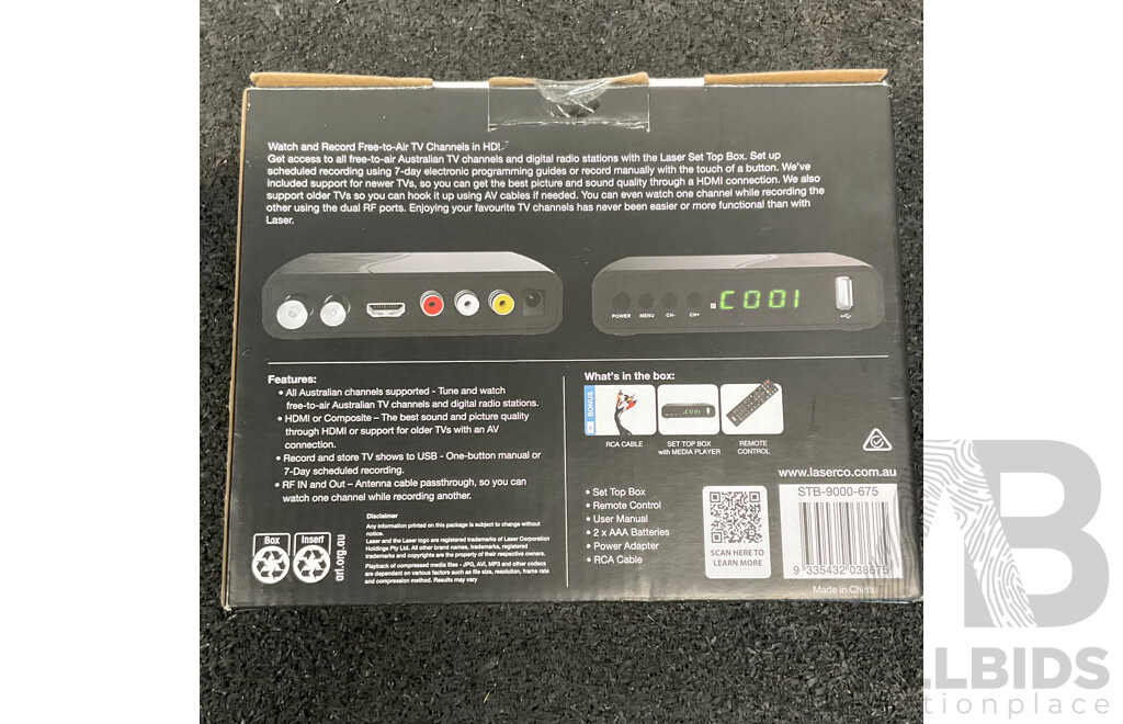 LASER Set Top Box HD Media Player (STB-9000)