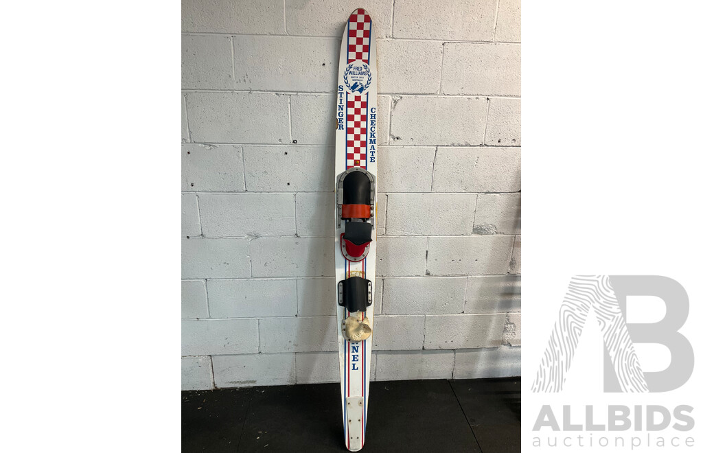 Vintage Checkmate Water Ski - FRED WILLIAMS