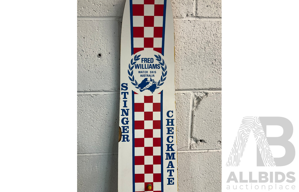 Vintage Checkmate Water Ski - FRED WILLIAMS