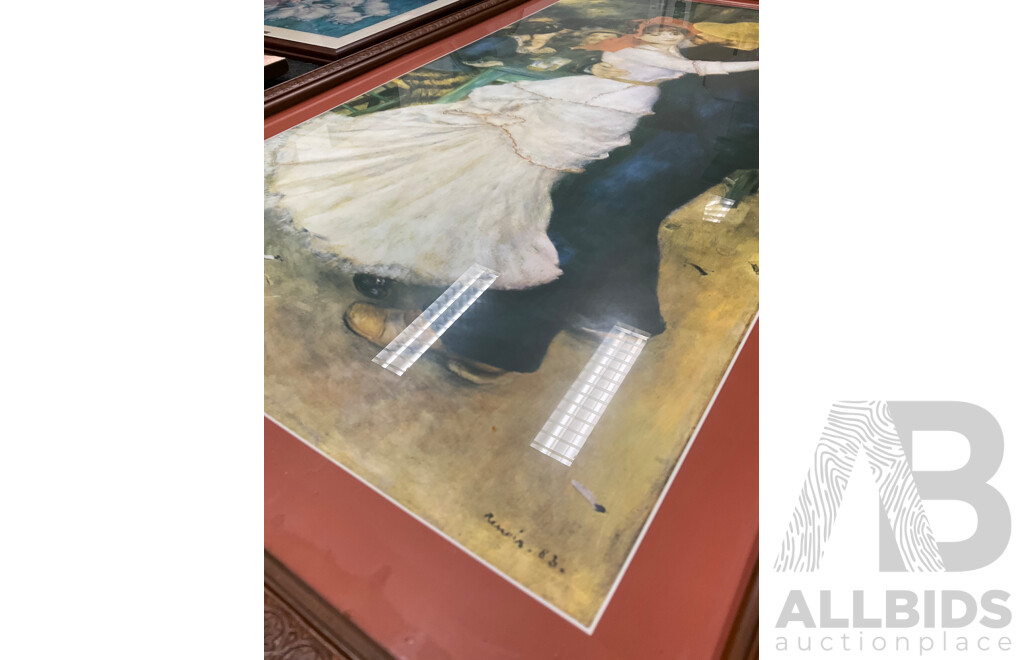 Assorted Framed Prints, Including Renoir Dance in Bougival, Alice in Wonderland and More - Lot of 8