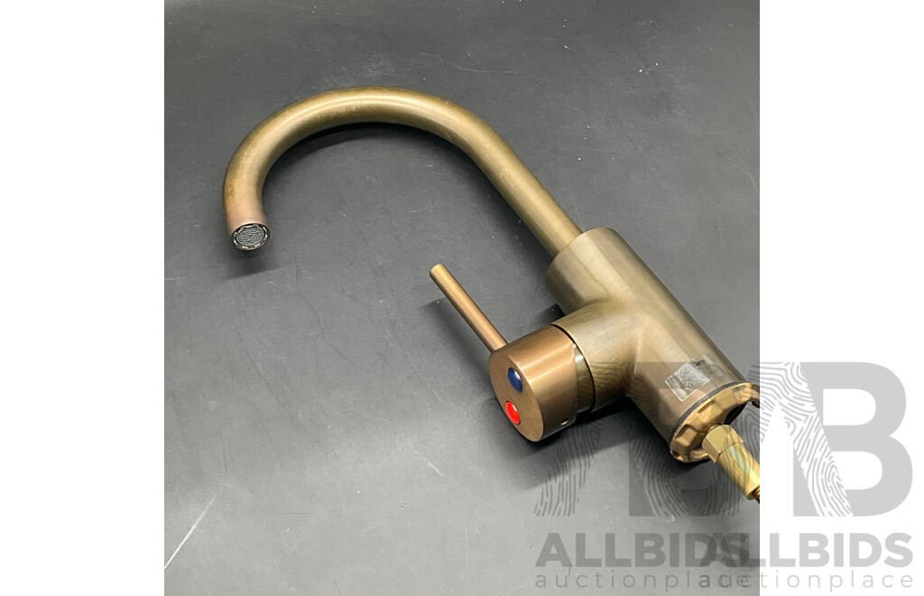 BRODWARE Stik Basin Mixer (Weathered Brass) - Lot of 2