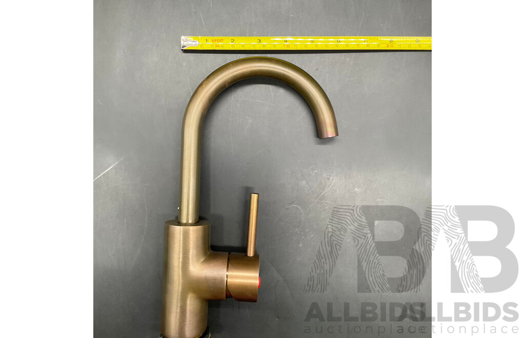 BRODWARE Stik Basin Mixer (Weathered Brass) - Lot of 2