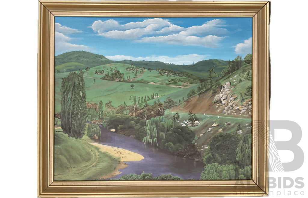 B. Neilson ''South Coast Pastoral'', Oil on Board, 59 X 69 Cm (frame)