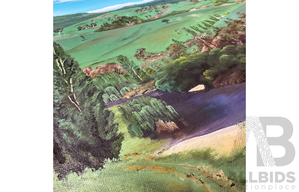 B. Neilson ''South Coast Pastoral'', Oil on Board, 59 X 69 Cm (frame)