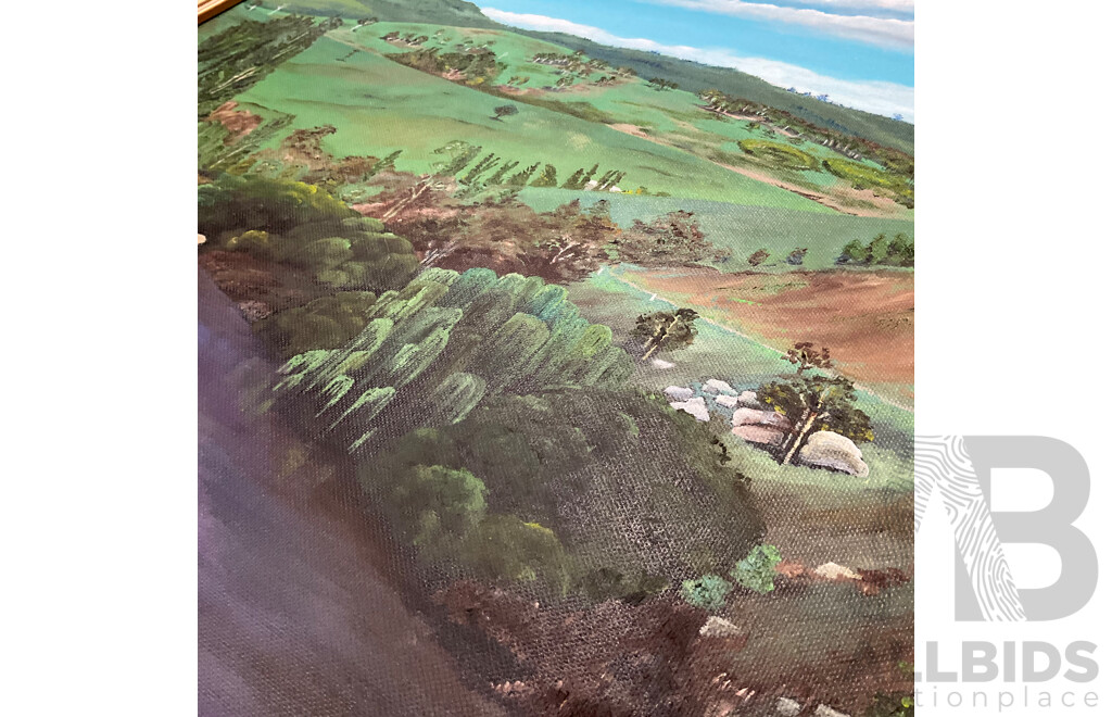 B. Neilson ''South Coast Pastoral'', Oil on Board, 59 X 69 Cm (frame)