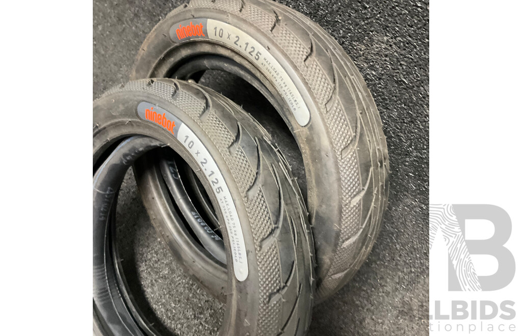 NINEBOT 10x2.125inch Electric Scooter Outer Tyre - Lot of 2