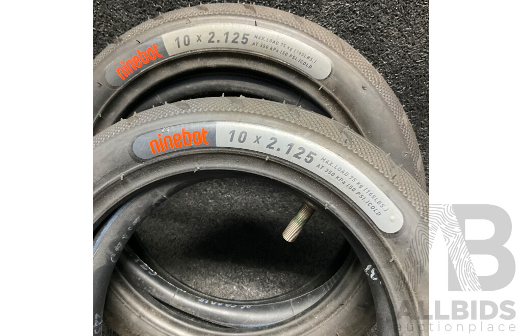 NINEBOT 10x2.125inch Electric Scooter Outer Tyre - Lot of 2
