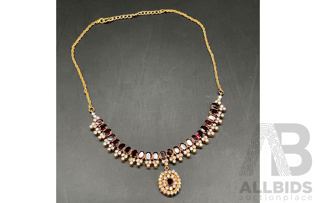 Floral Necklace, Ring & Earring Set