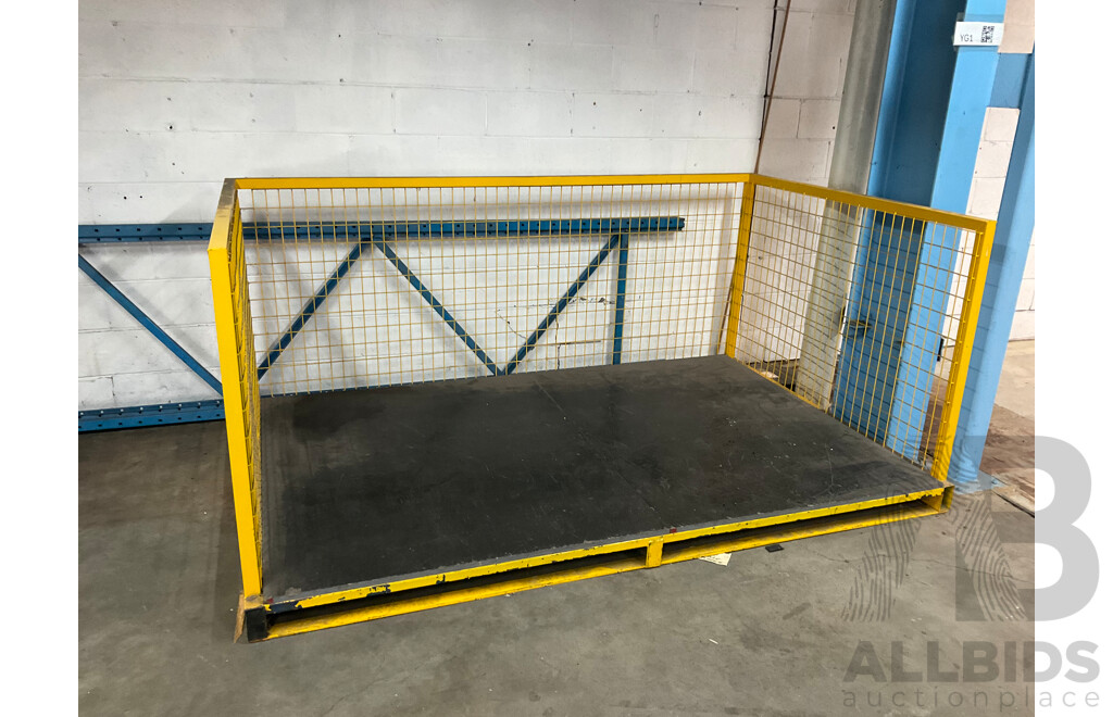 Yellow Steel Pallet Cage