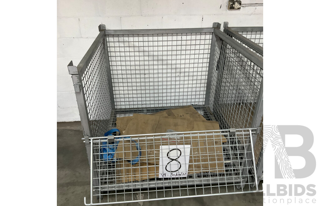 Steel Pallet Cage - Lot of 2