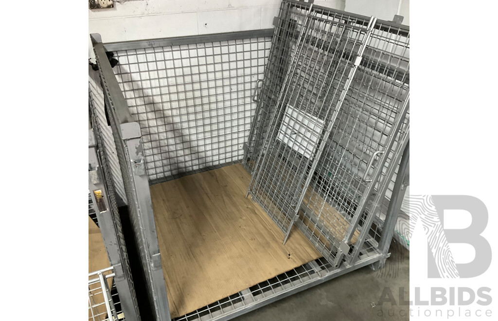 Steel Pallet Cage - Lot of 2