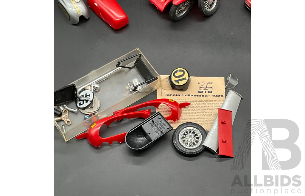Vintage Plastic and Die-Cast Toy Vehicles, Including BURAGO, FORD MOTOR COMPANY, Chrismas Ornament and Others