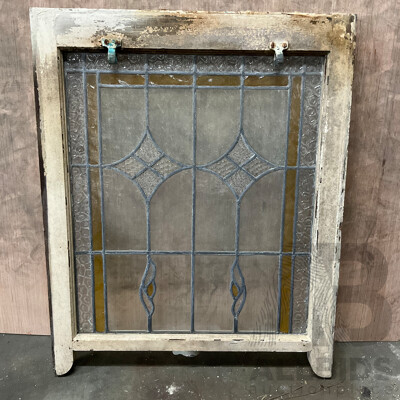 Antique Two Leadlight Windows