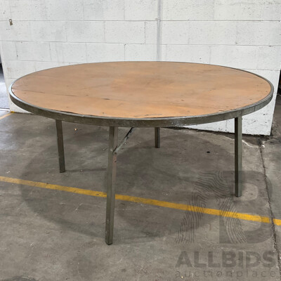 Round Timber Banquet Table - Lot of 2