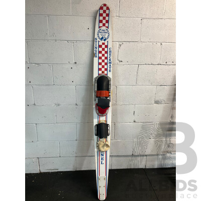 Vintage Checkmate Water Ski - FRED WILLIAMS 
