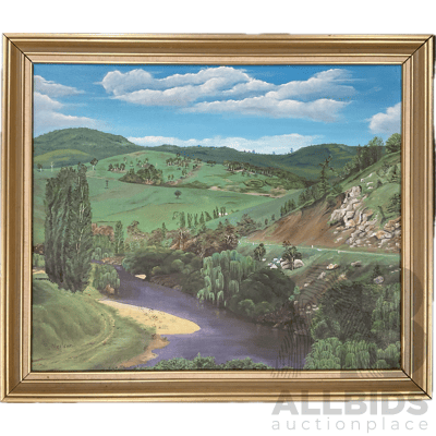 B. Neilson ''South Coast Pastoral'', Oil on Board, 59 X 69 Cm (frame)