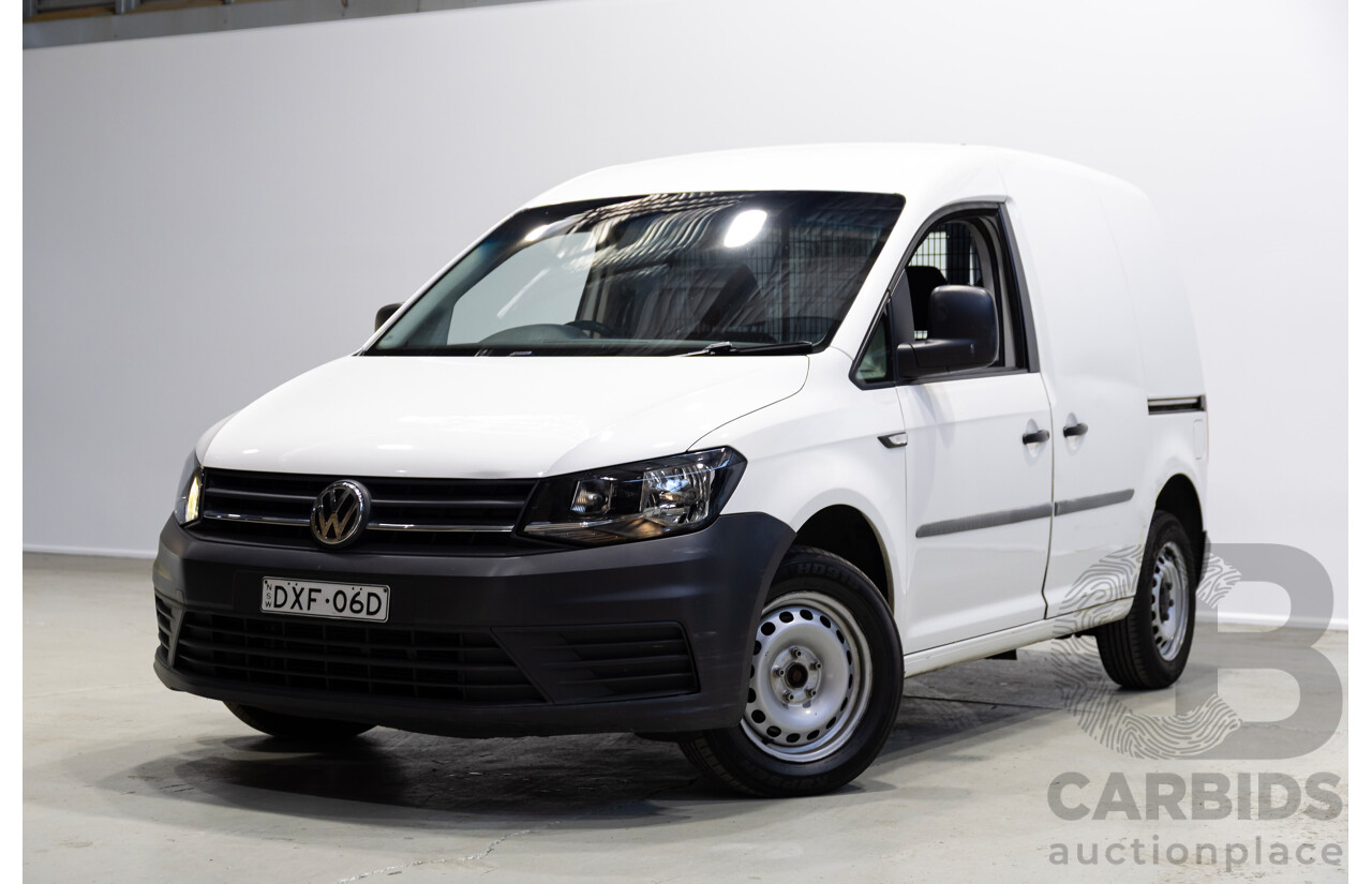 05/2018 Volkswagen Caddy SWB TDI250 2K MY18 3d Van White Turbo Diesel 2.0L