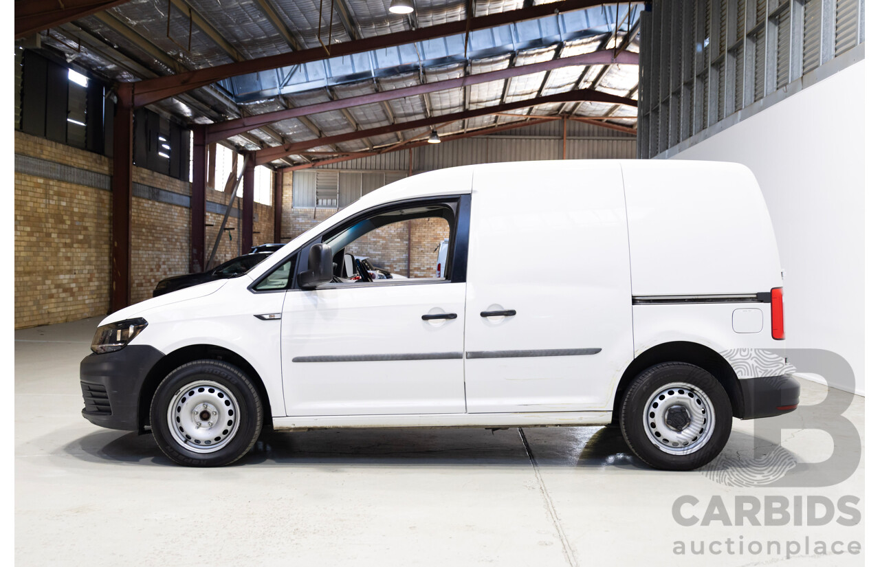 05/2018 Volkswagen Caddy SWB TDI250 2K MY18 3d Van White Turbo Diesel 2.0L