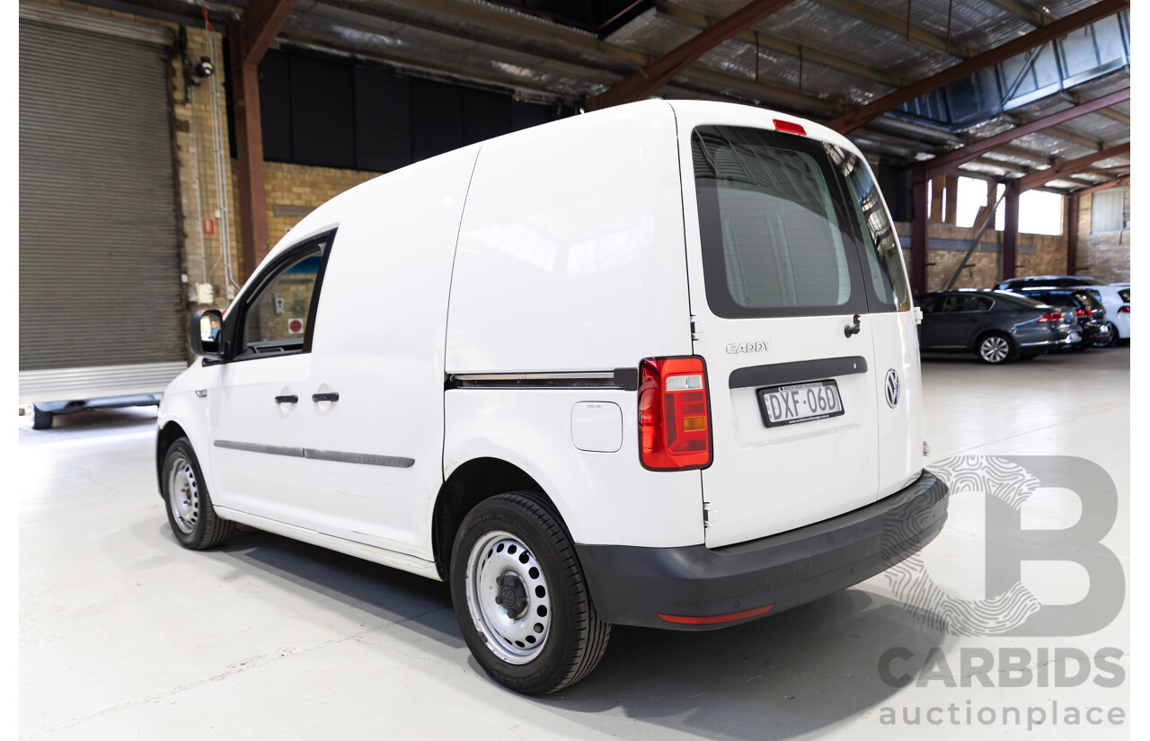05/2018 Volkswagen Caddy SWB TDI250 2K MY18 3d Van White Turbo Diesel 2.0L