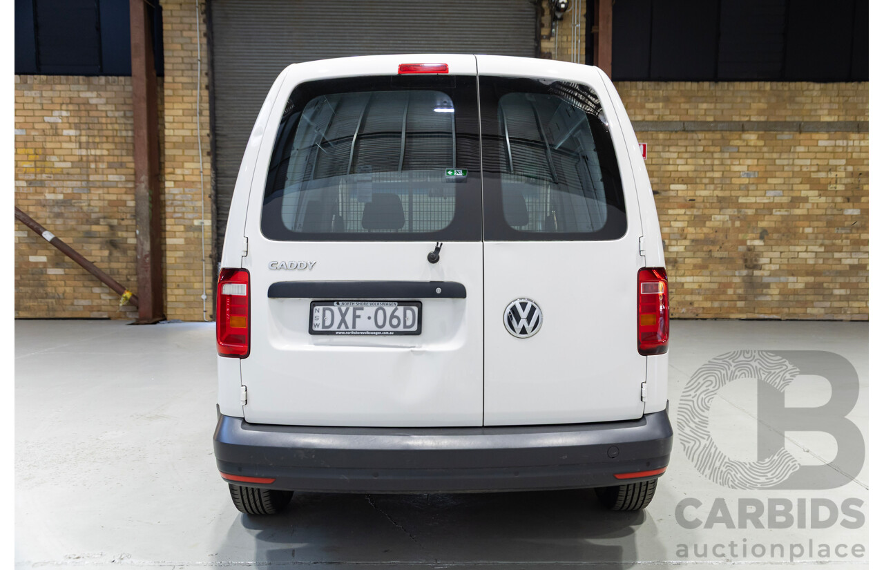 05/2018 Volkswagen Caddy SWB TDI250 2K MY18 3d Van White Turbo Diesel 2.0L