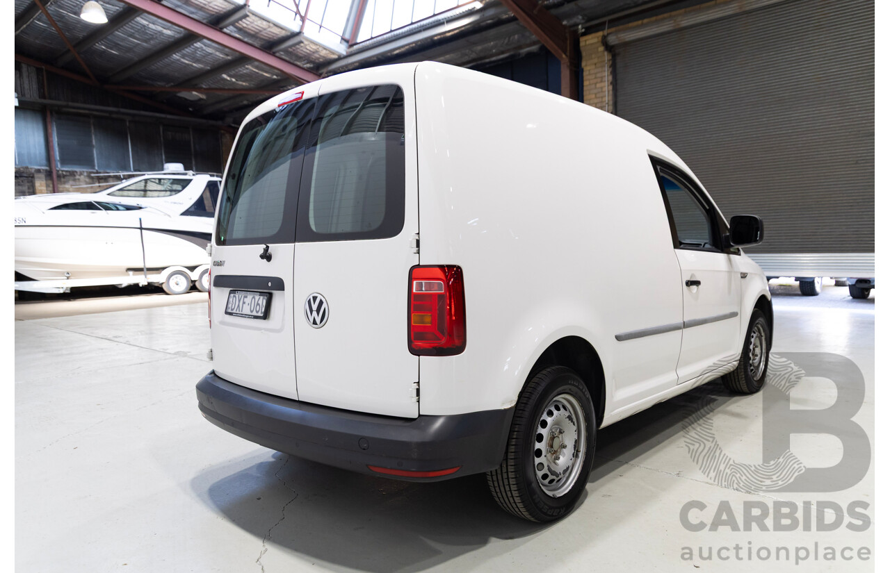 05/2018 Volkswagen Caddy SWB TDI250 2K MY18 3d Van White Turbo Diesel 2.0L