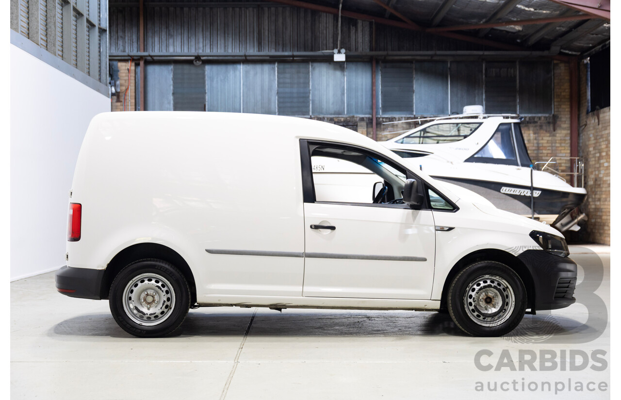 05/2018 Volkswagen Caddy SWB TDI250 2K MY18 3d Van White Turbo Diesel 2.0L