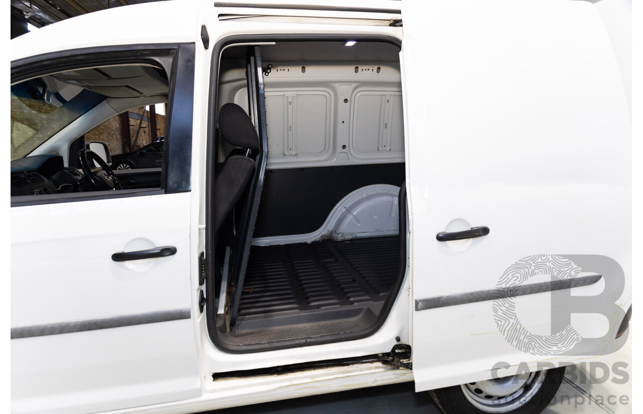 05/2018 Volkswagen Caddy SWB TDI250 2K MY18 3d Van White Turbo Diesel 2.0L