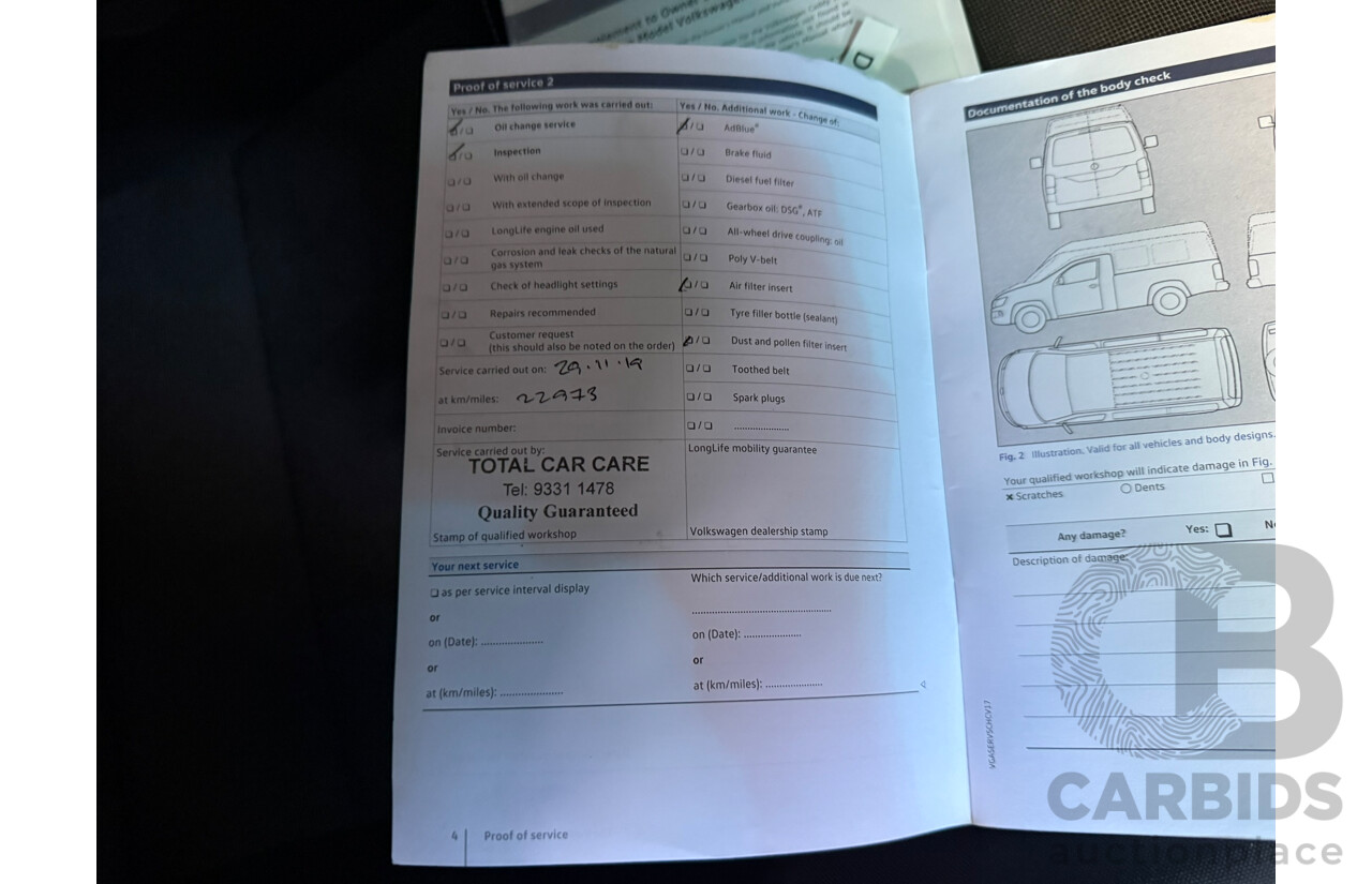 05/2018 Volkswagen Caddy SWB TDI250 2K MY18 3d Van White Turbo Diesel 2.0L