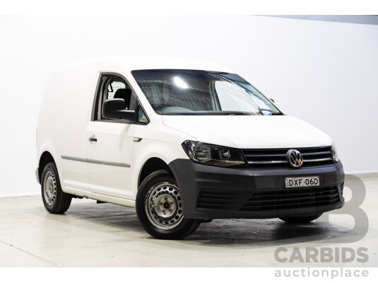 05/2018 Volkswagen Caddy SWB TDI250 2K MY18 3d Van White Turbo Diesel 2.0L