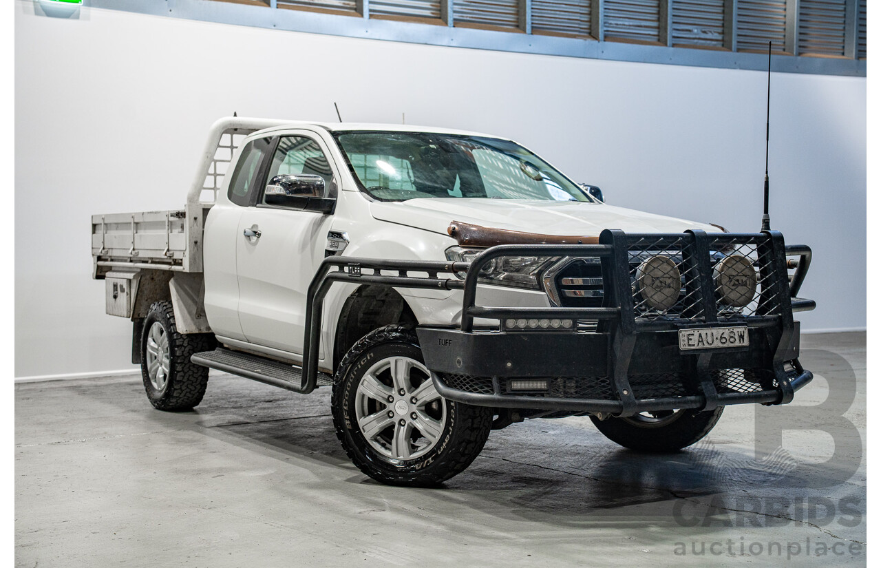 11/2018 Ford Ranger XLT (4x4) PX MKIII MY19 Super Cab Pick Up White 3.2L