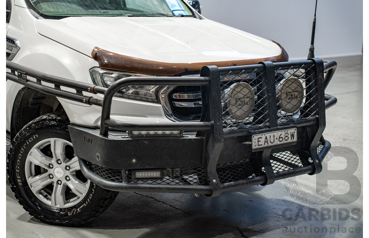 11/2018 Ford Ranger XLT (4x4) PX MKIII MY19 Super Cab Pick Up White 3.2L