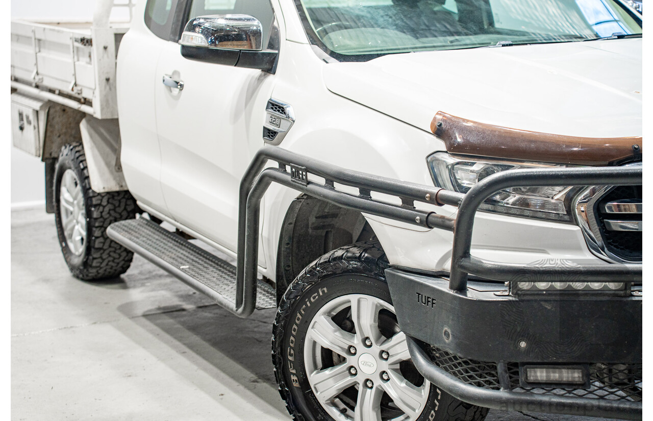 11/2018 Ford Ranger XLT (4x4) PX MKIII MY19 Super Cab Pick Up White 3.2L