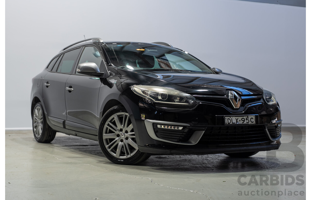 4/2016 Renault Megane GT-Line K95 MY14 4d Wagon Black 1.5L