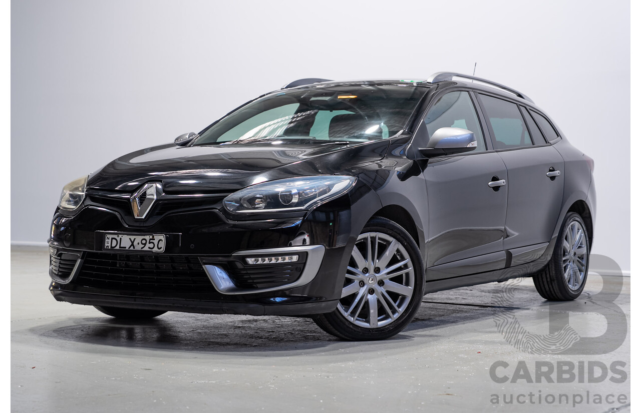 4/2016 Renault Megane GT-Line K95 MY14 4d Wagon Black 1.5L