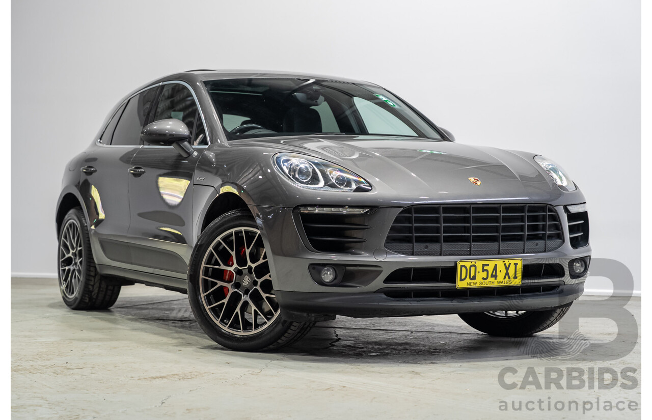 07/2017 Porsche Macan S (AWD) MY18 4d Wagon Agate Grey Metallic Turbo Diesel V6 3.0L