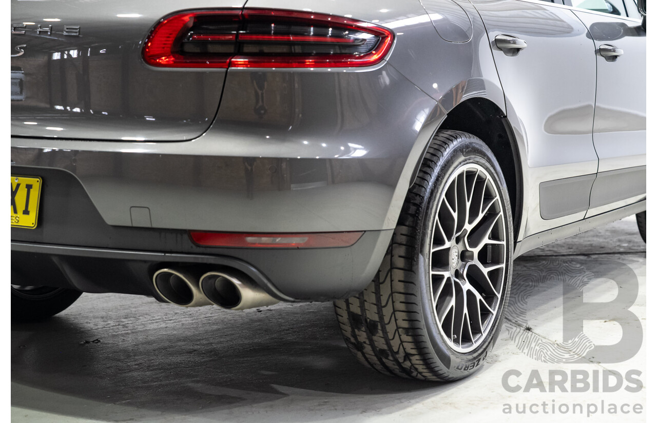 07/2017 Porsche Macan S (AWD) MY18 4d Wagon Agate Grey Metallic Turbo Diesel V6 3.0L