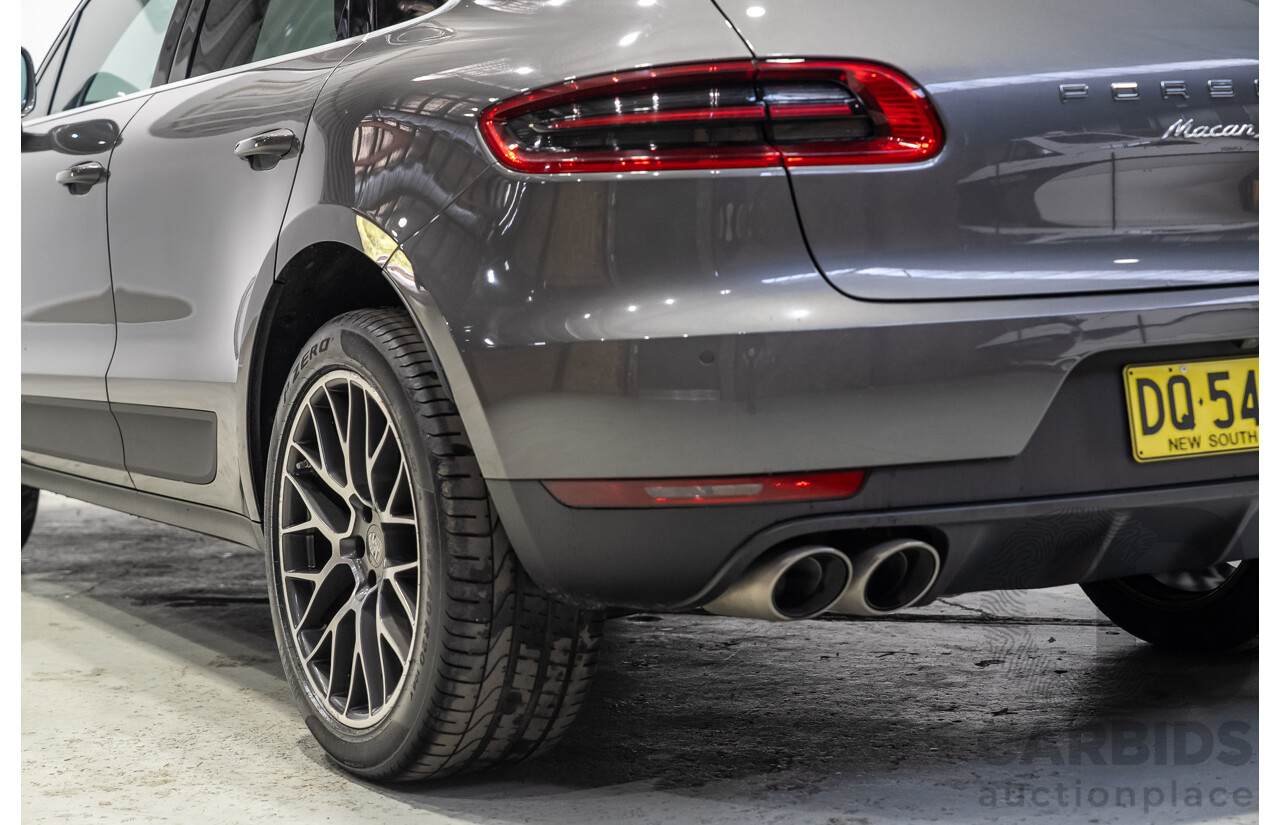 07/2017 Porsche Macan S (AWD) MY18 4d Wagon Agate Grey Metallic Turbo Diesel V6 3.0L