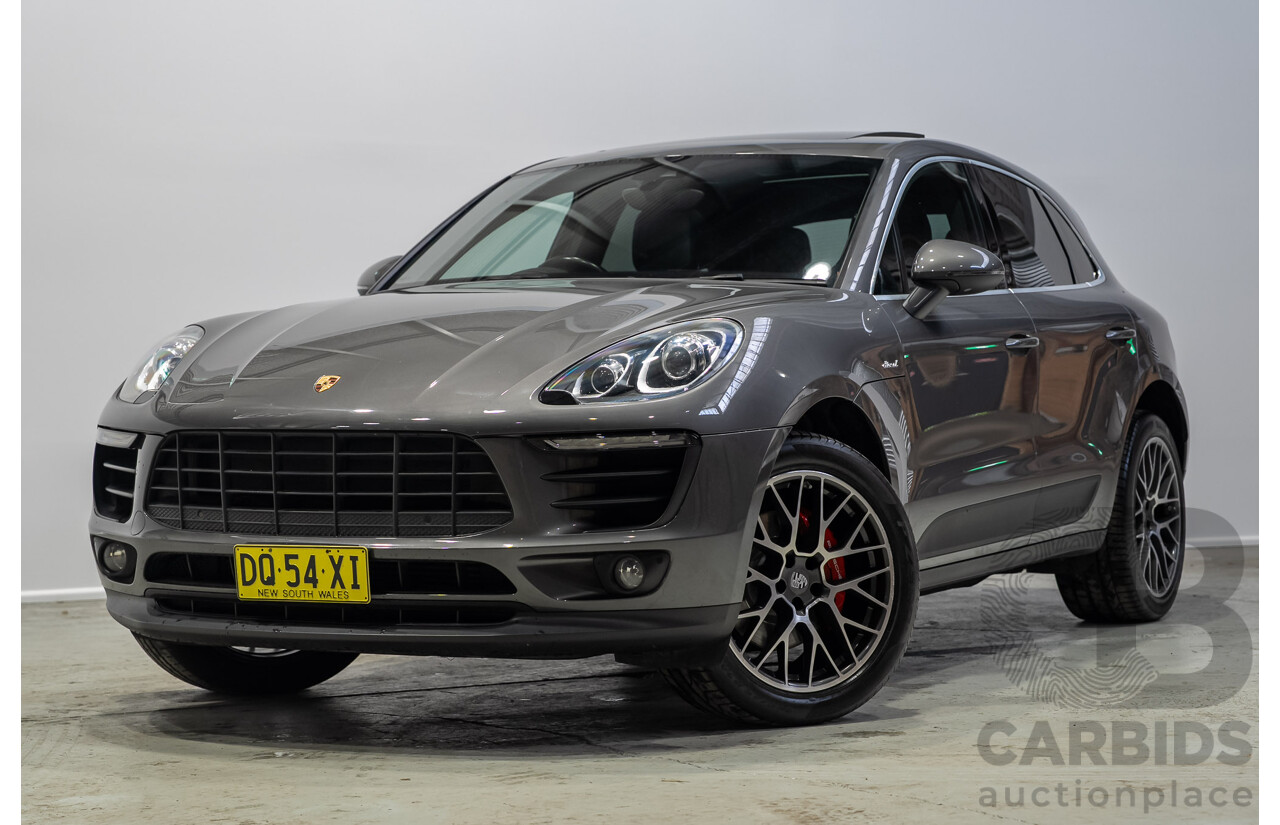 07/2017 Porsche Macan S (AWD) MY18 4d Wagon Agate Grey Metallic Turbo Diesel V6 3.0L