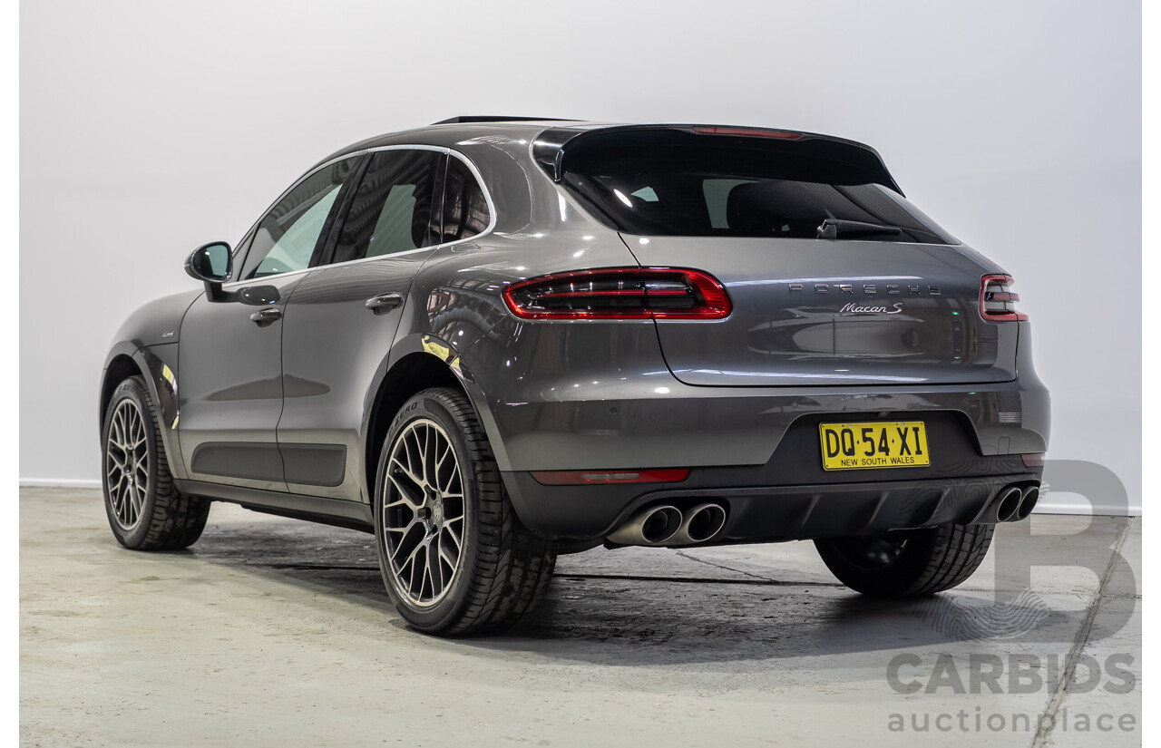 07/2017 Porsche Macan S (AWD) MY18 4d Wagon Agate Grey Metallic Turbo Diesel V6 3.0L