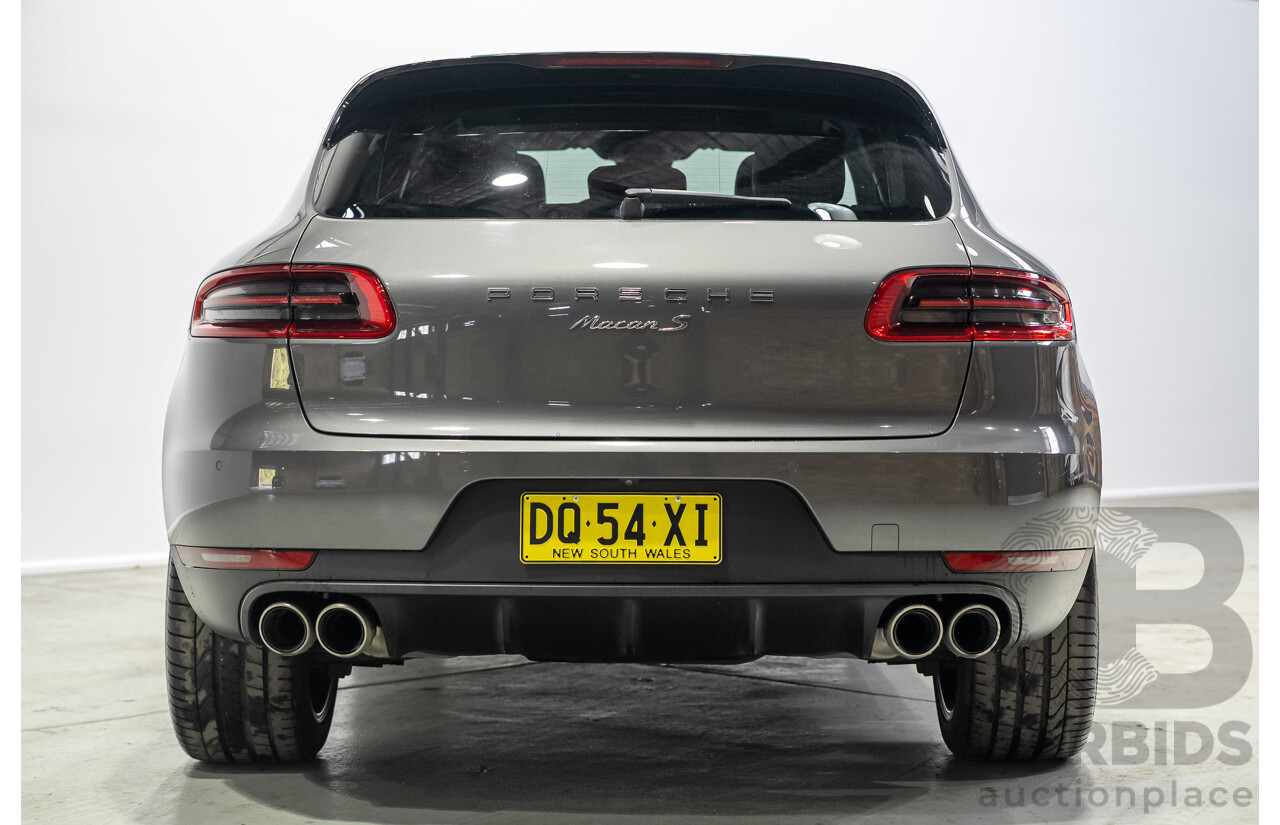 07/2017 Porsche Macan S (AWD) MY18 4d Wagon Agate Grey Metallic Turbo Diesel V6 3.0L