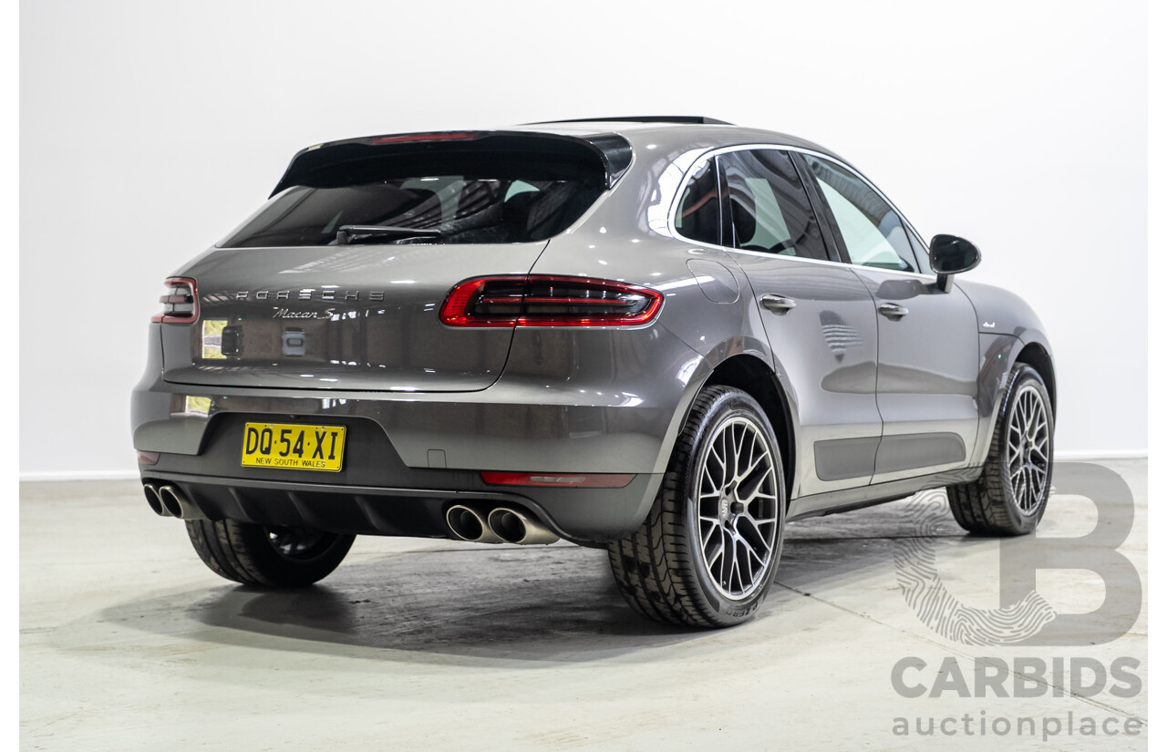 07/2017 Porsche Macan S (AWD) MY18 4d Wagon Agate Grey Metallic Turbo Diesel V6 3.0L