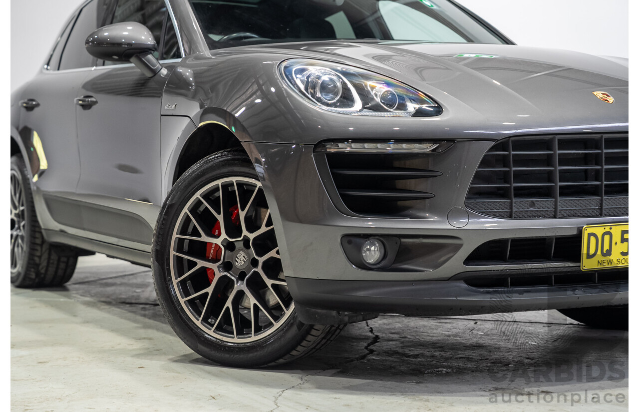 07/2017 Porsche Macan S (AWD) MY18 4d Wagon Agate Grey Metallic Turbo Diesel V6 3.0L