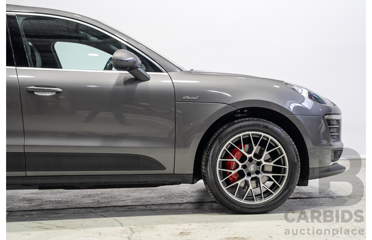 07/2017 Porsche Macan S (AWD) MY18 4d Wagon Agate Grey Metallic Turbo Diesel V6 3.0L