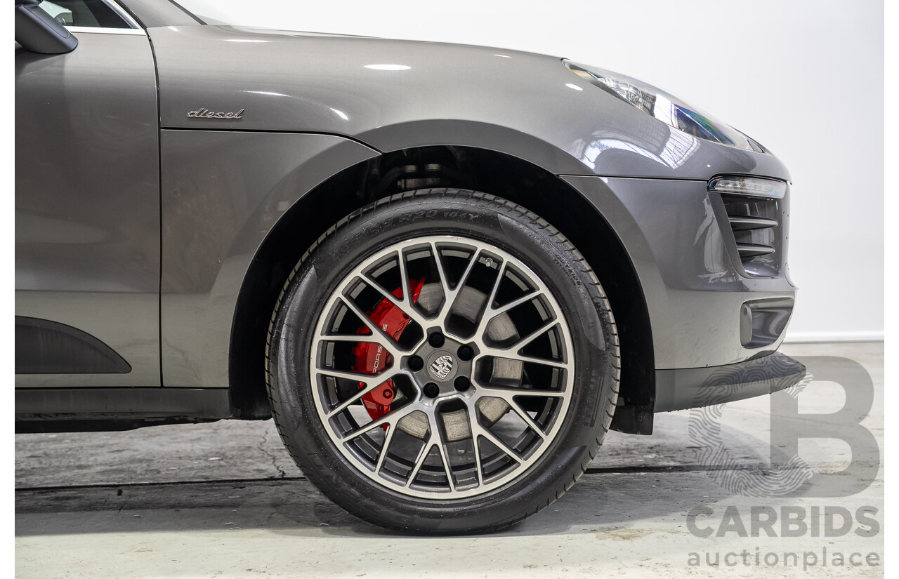 07/2017 Porsche Macan S (AWD) MY18 4d Wagon Agate Grey Metallic Turbo Diesel V6 3.0L
