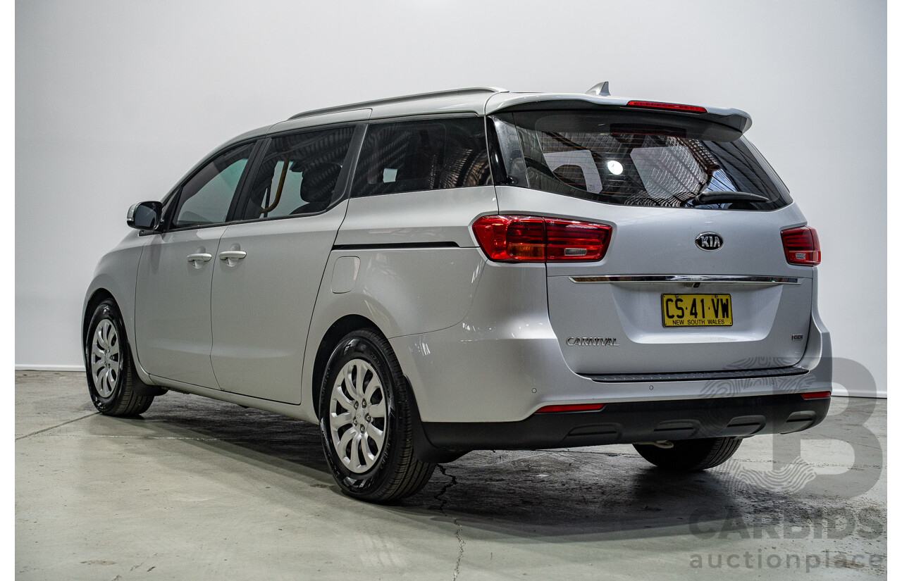 01/2019 Kia Carnival S YP PE MY19 4d Wagon Silver 3.3L
