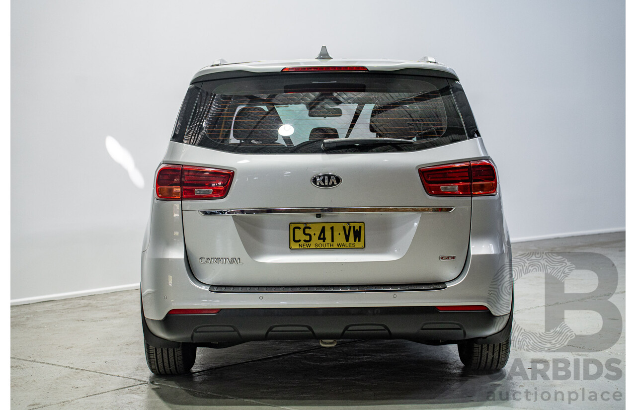 01/2019 Kia Carnival S YP PE MY19 4d Wagon Silver 3.3L