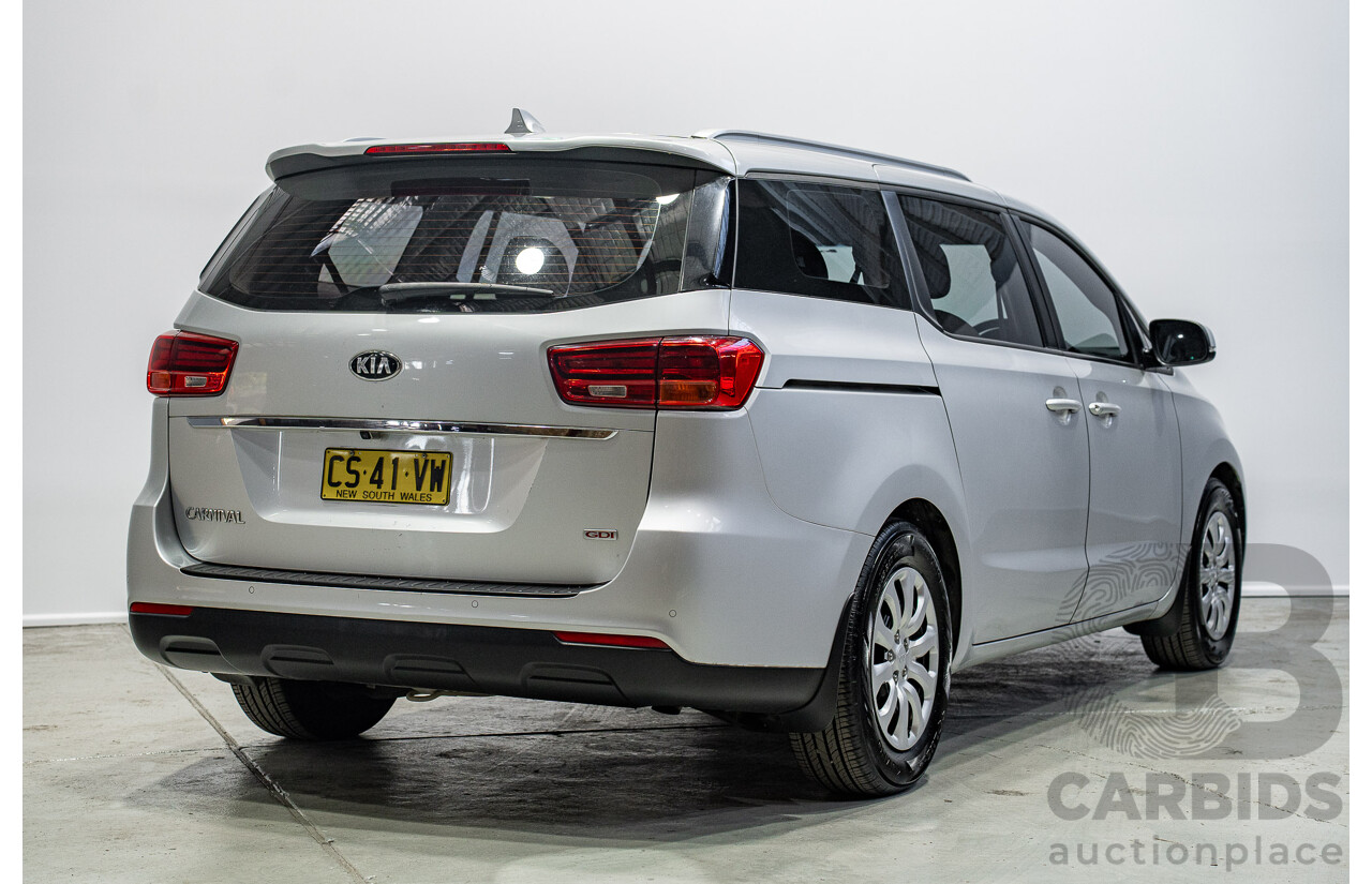01/2019 Kia Carnival S YP PE MY19 4d Wagon Silver 3.3L