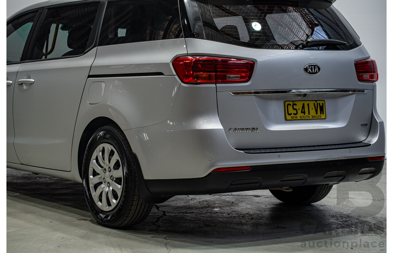 01/2019 Kia Carnival S YP PE MY19 4d Wagon Silver 3.3L